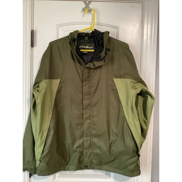 Eddie Bauer Weatheredge Rain Jacket Parka Coat Hooded Men's M - Picture 1 of 3